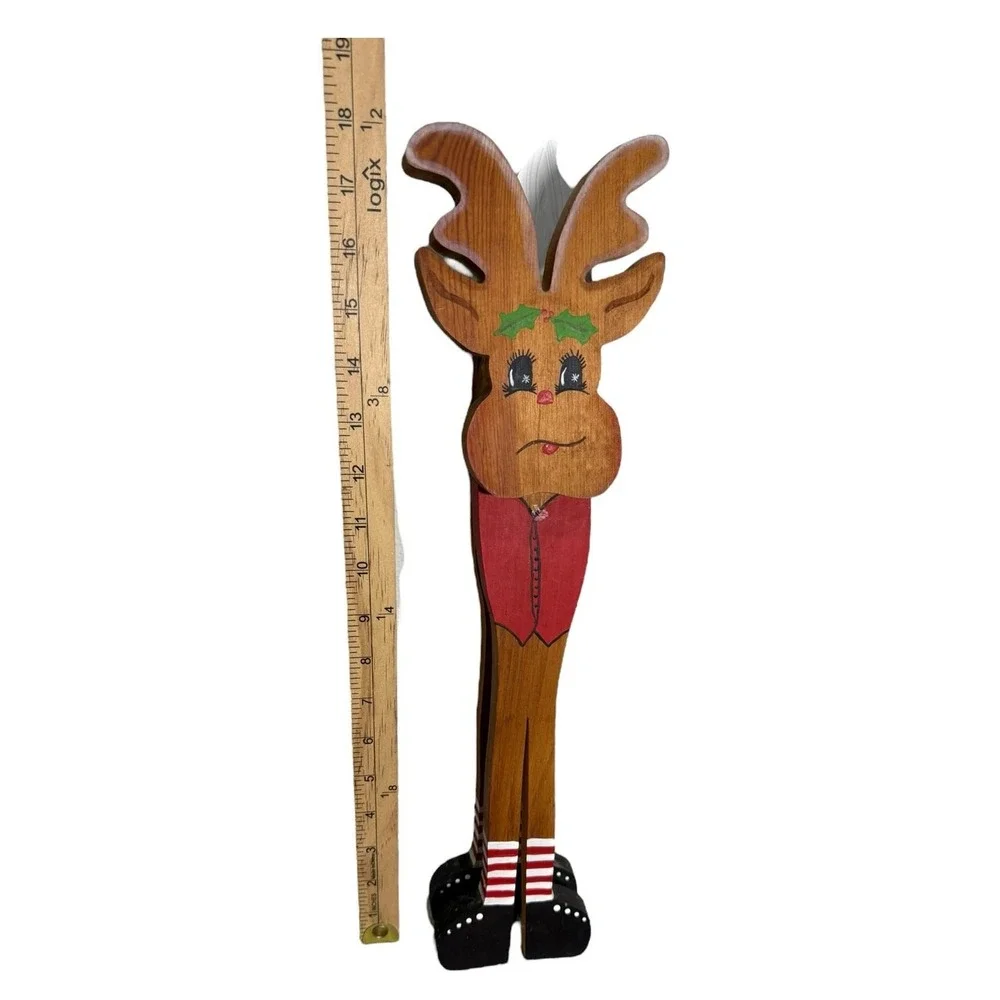 Vintage Wooden Reindeer‎ 18